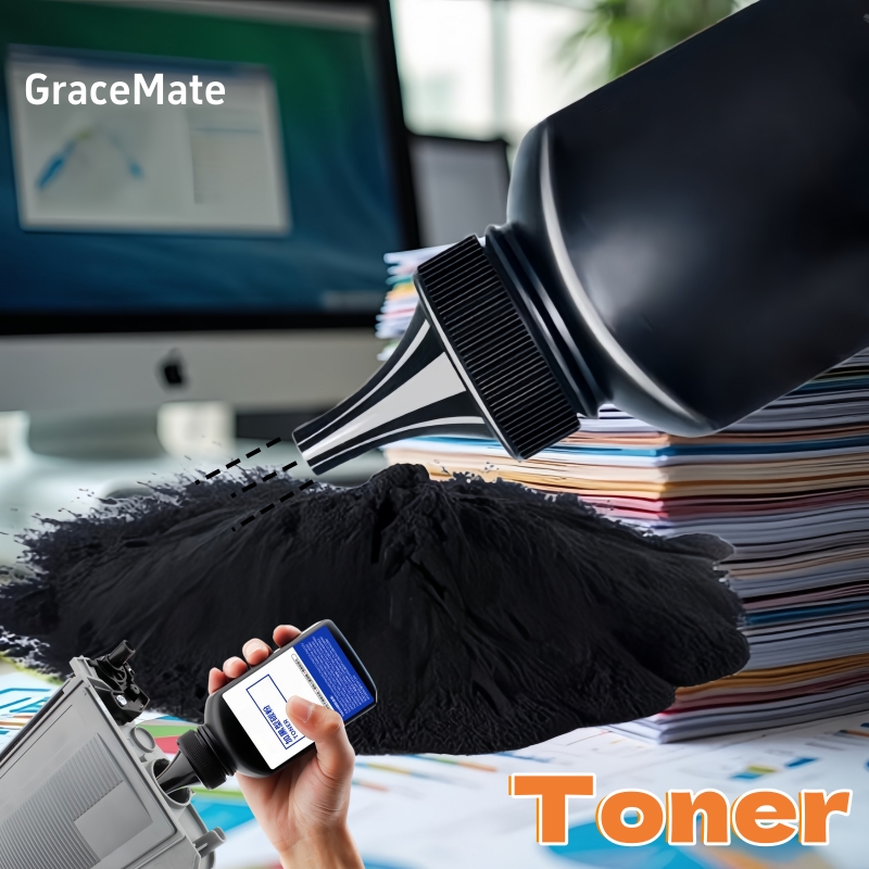 Laser Toner Powder - 500g/bag Black Toner Powder Compatible for
