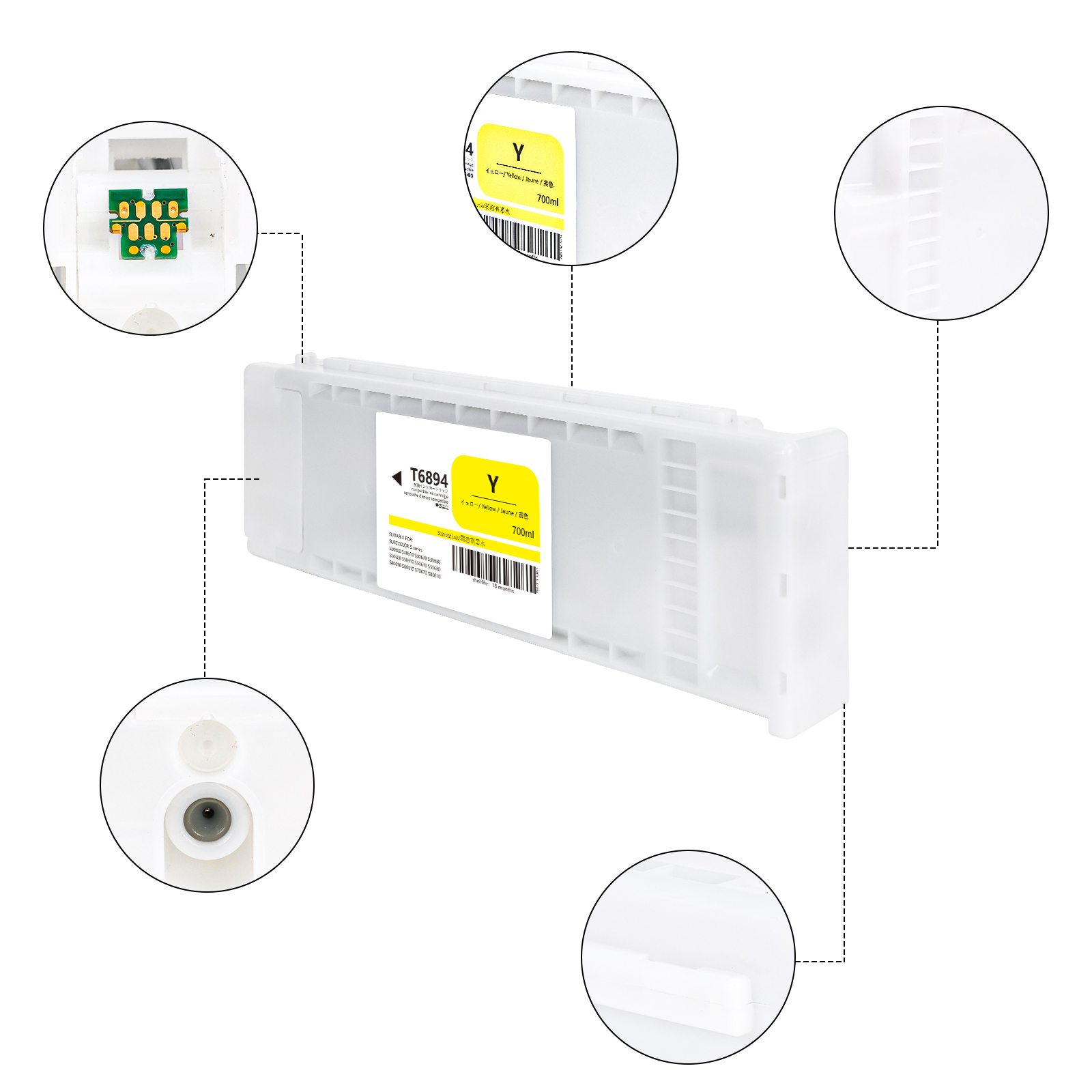 Eco Solvent Ink Cartridge - T6891-T6894 Compatible ink cartridge With Eco-solvent