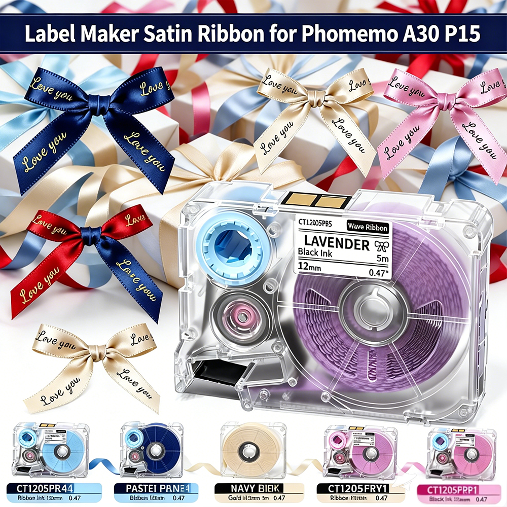 Commercial Fabric Printing Machine - Phomemo A30 P15 Exclusive Embellish Black