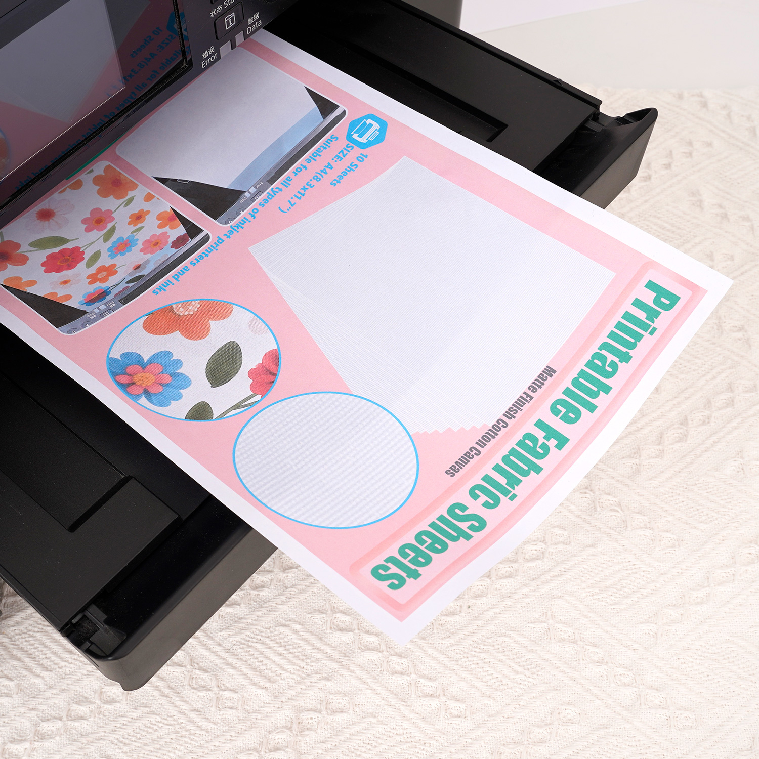 5pcs/10pcs Printable White Cot - Commercial Fabric Printing Machine avis et prix