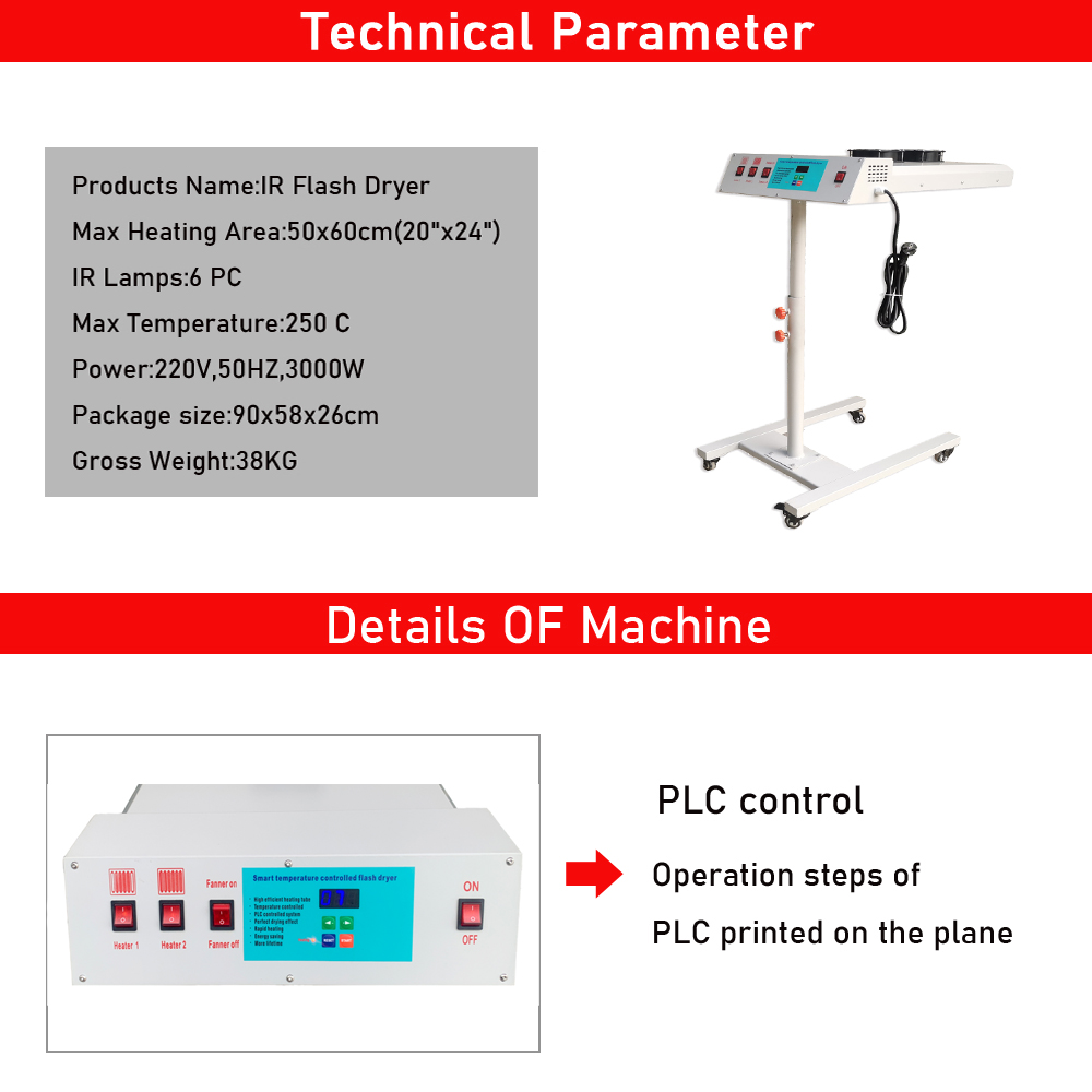 Factory Price  Ir Silkscreen S - Flash Dryer Screen Print avis et prix