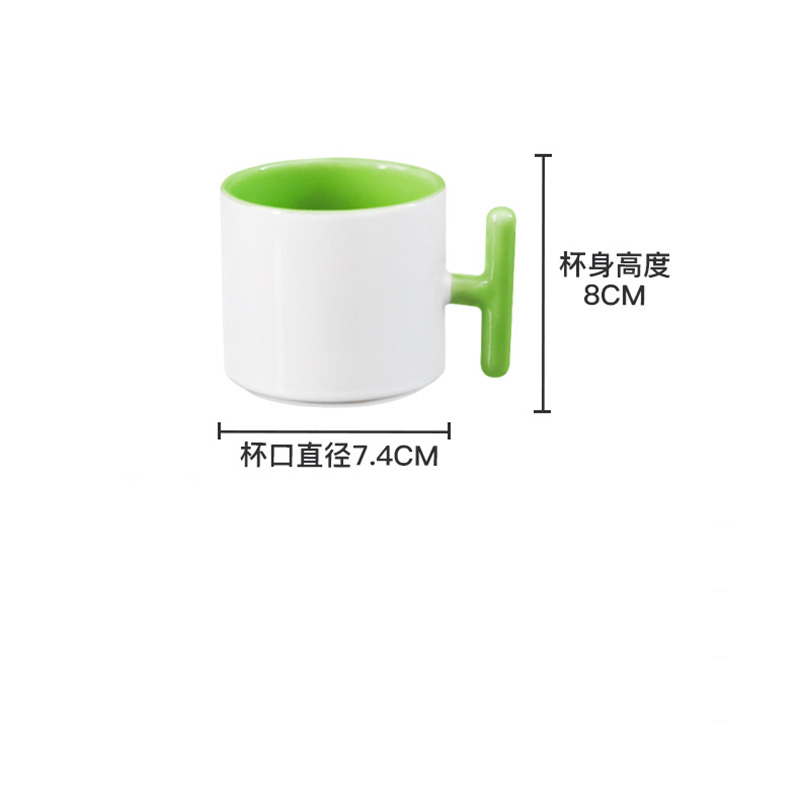2PCS Creativity T-shaped handl - Sublimation Mug Blank avis et prix