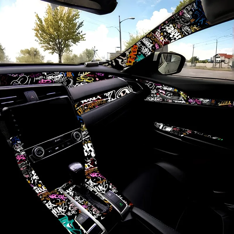 Graffiti Pattern Car Interior  - Embroidery Digitizing Software avis et prix